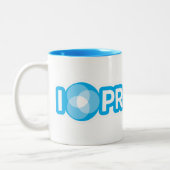 Tasse 2 Couleurs J'aime le produit et le café (Gauche)