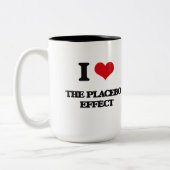 Tasse 2 Couleurs J'aime l'effet de placebo (Gauche)