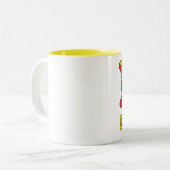 Tasse 2 Couleurs J'aime l'Equateur (Devant gauche)