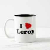 Tasse 2 Couleurs J'aime Leroy (Gauche)