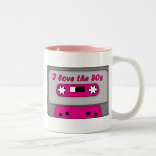 Tasse 2 Couleurs J'aime les années 80 (la cassette)