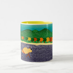 Tasse 2 Couleurs j'aime les bâtons - tonus jaune Mug-Stephen Hunec