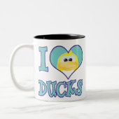 Tasse 2 Couleurs J'aime les canards (Gauche)