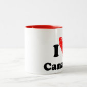 Tasse 2 Couleurs J'aime les Canaries (Centre)