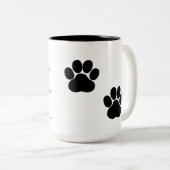 Tasse 2 Couleurs J'Aime Les Chiens Plus Que Les Gens Tangent (Devant droit)