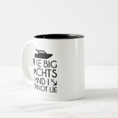 Tasse 2 Couleurs J'Aime Les Grands Yachts (Devant gauche)