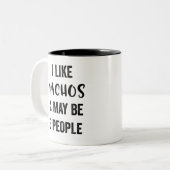 Tasse 2 Couleurs J'Aime Les Nachos Et Peut-Être 3 Personnes (Devant gauche)