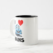 Tasse 2 Couleurs J'aime les trains (Devant gauche)