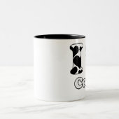 Tasse 2 Couleurs J'aime les vaches (Centre)
