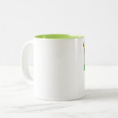 Tasse 2 Couleurs J'aime l'Inde (Devant gauche)