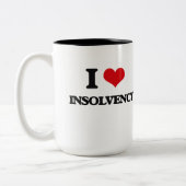 Tasse 2 Couleurs J'aime l'insolvabilité (Gauche)
