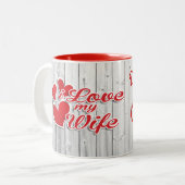 Tasse 2 Couleurs J'Aime Ma Femme (Devant gauche)