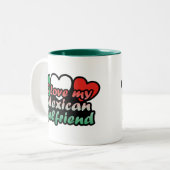 Tasse 2 Couleurs J'Aime Ma Fille Mexicaine (Devant gauche)