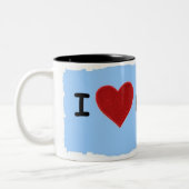 Tasse 2 Couleurs j'aime ma maman (Gauche)