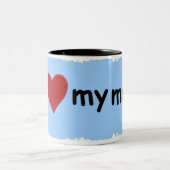 Tasse 2 Couleurs j'aime ma maman (Centre)