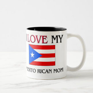 Tasse 2 Couleurs J'aime ma maman portoricaine