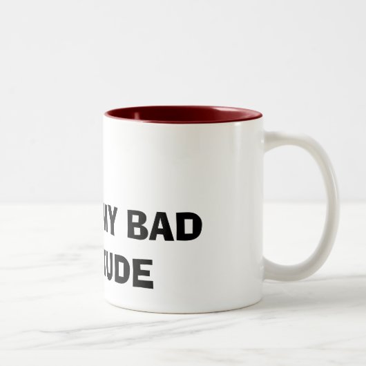 TASSE 2 COULEURS J'AIME MA MAUVAISE ATTITUDE (Droit)