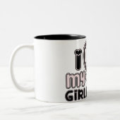 Tasse 2 Couleurs j'aime ma mule de gf (Gauche)