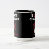 Tasse 2 Couleurs J'aime ma petite amie (Centre)