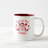 J'aime ma poupée et coeurs de chiffon de Nonna