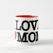 Tasse 2 Couleurs J'aime maman (Centre)