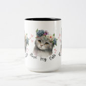 Tasse 2 Couleurs J'aime mes chats (Centre)