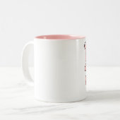 Tasse 2 Couleurs J'aime mes chiens (Devant gauche)