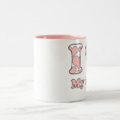 Tasse 2 Couleurs J'aime mes chiens (Centre)