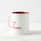 Tasse 2 Couleurs J'aime mes grands-parents (Devant gauche)