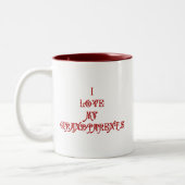 Tasse 2 Couleurs J'aime mes grands-parents (Gauche)