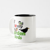 Tasse 2 Couleurs J'aime mes oiseaux de jardin (Devant gauche)