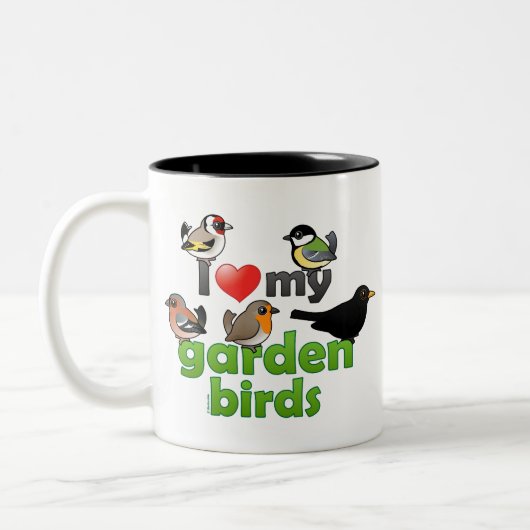 Tasse 2 Couleurs J'aime mes oiseaux de jardin (Gauche)