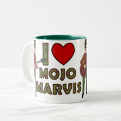 Tasse 2 Couleurs J'aime Mojo Marvis (Devant gauche)