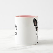 Tasse 2 Couleurs J'aime mon Boston Terrier (Centre)
