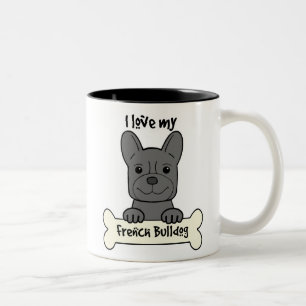Tasse 2 Couleurs J'aime mon bouledogue français