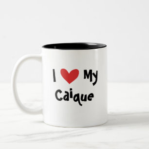 Tasse 2 Couleurs J'aime mon Caïque / Inséparable / Pionus / Perroqu