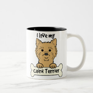 Tasse 2 Couleurs J'aime mon cairn Terrier