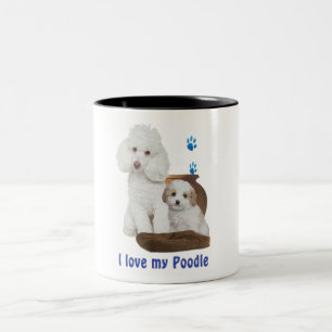 Tasse 2 Couleurs J'aime mon caniche