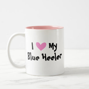 Tasse 2 Couleurs J'aime mon chien/Kelpie australiens de bétail