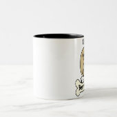 Tasse 2 Couleurs J'aime mon colley barbu (Centre)