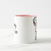 Tasse 2 Couleurs J'aime mon dalmatien (Centre)