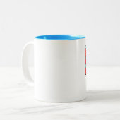 Tasse 2 Couleurs J'aime mon fils (Devant gauche)