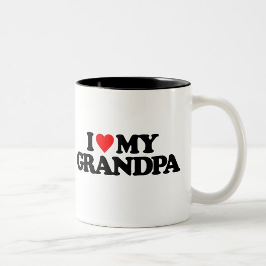 TASSE 2 COULEURS J'AIME MON GRAND-PAPA (Droit)