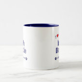 Tasse 2 Couleurs J'aime mon griffonnage irlandais (le chien (Centre)