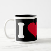 Tasse 2 Couleurs "J'aime mon iguane " (Gauche)