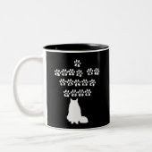 Tasse 2 Couleurs J'Aime Mon Maine Coon - Texte Blanc (Gauche)