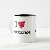 Tasse 2 Couleurs J'aime mon maître (Devant gauche)