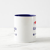 Tasse 2 Couleurs J'aime mon mélange de Catahoula (le chien (Centre)