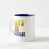 Tasse 2 Couleurs J'Aime Mon Parrotlet (Devant gauche)