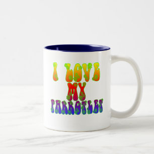 Tasse 2 Couleurs J'Aime Mon Parrotlet